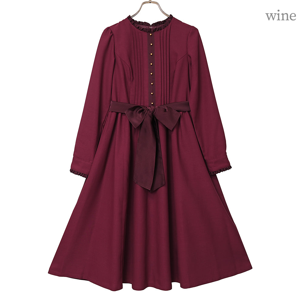 Emma waist ribbon dress