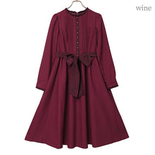 将图片加载到图库查看器，Emma waist ribbon dress
