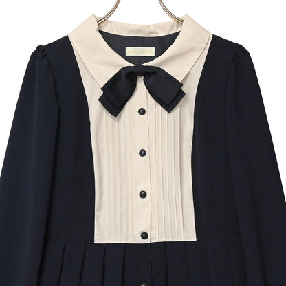 Yoke switch front button dress