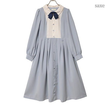 Yoke switch front button dress