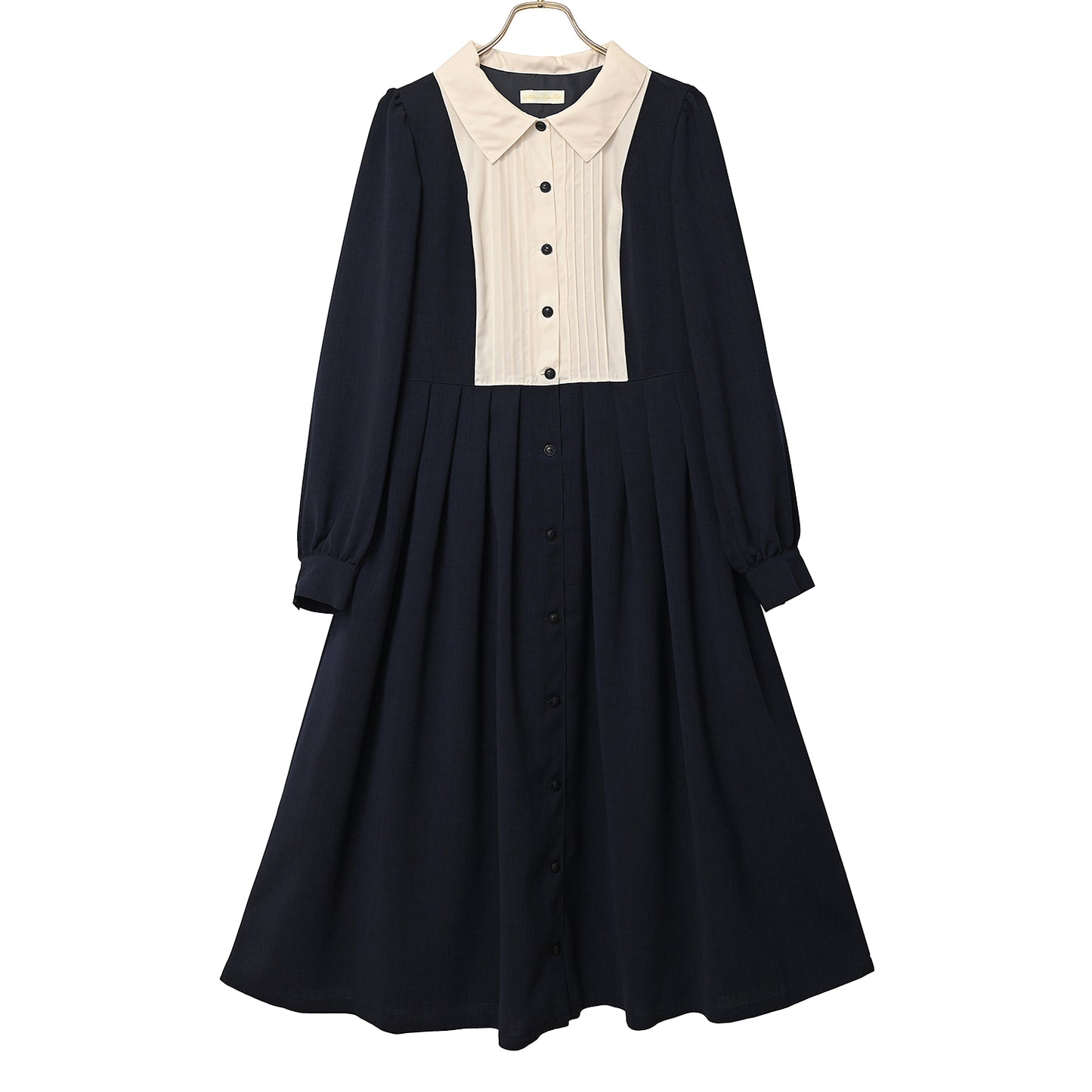 Yoke switch front button dress