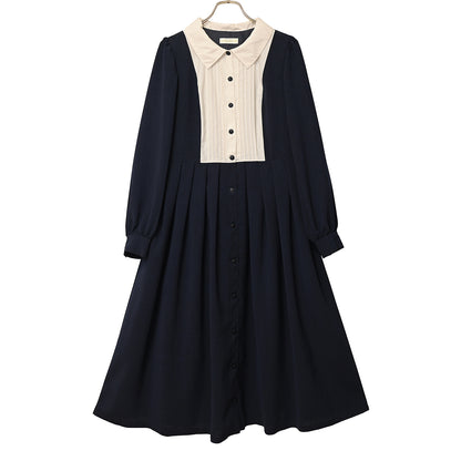 Yoke switch front button dress