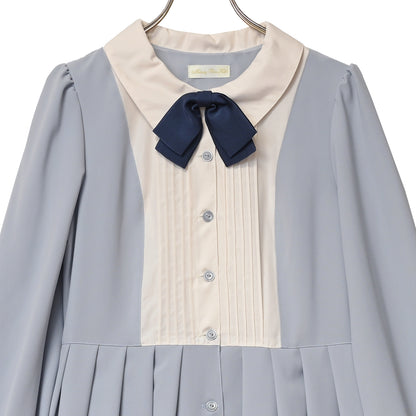 Yoke switch front button dress