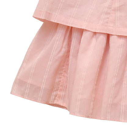 ストライプフロッキーワンピース