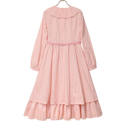 ストライプフロッキーワンピース