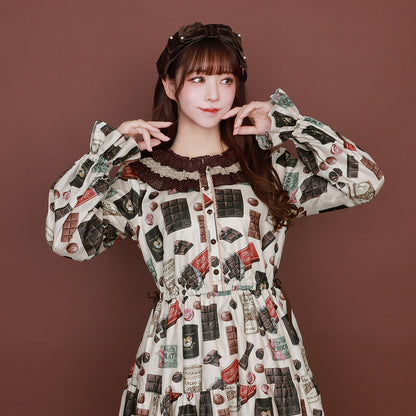Chocolatier's Atelier frill lace collar dress