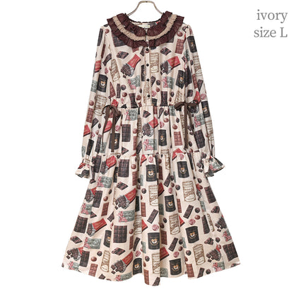 Chocolatier's Atelier frill lace collar dress