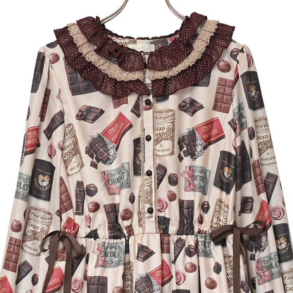 Chocolatier's Atelier frill lace collar dress
