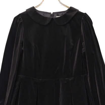 チュールジレ付き別珍ワンピース