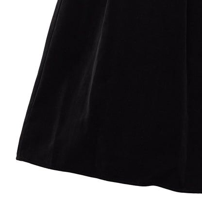 チュールジレ付き別珍ワンピース