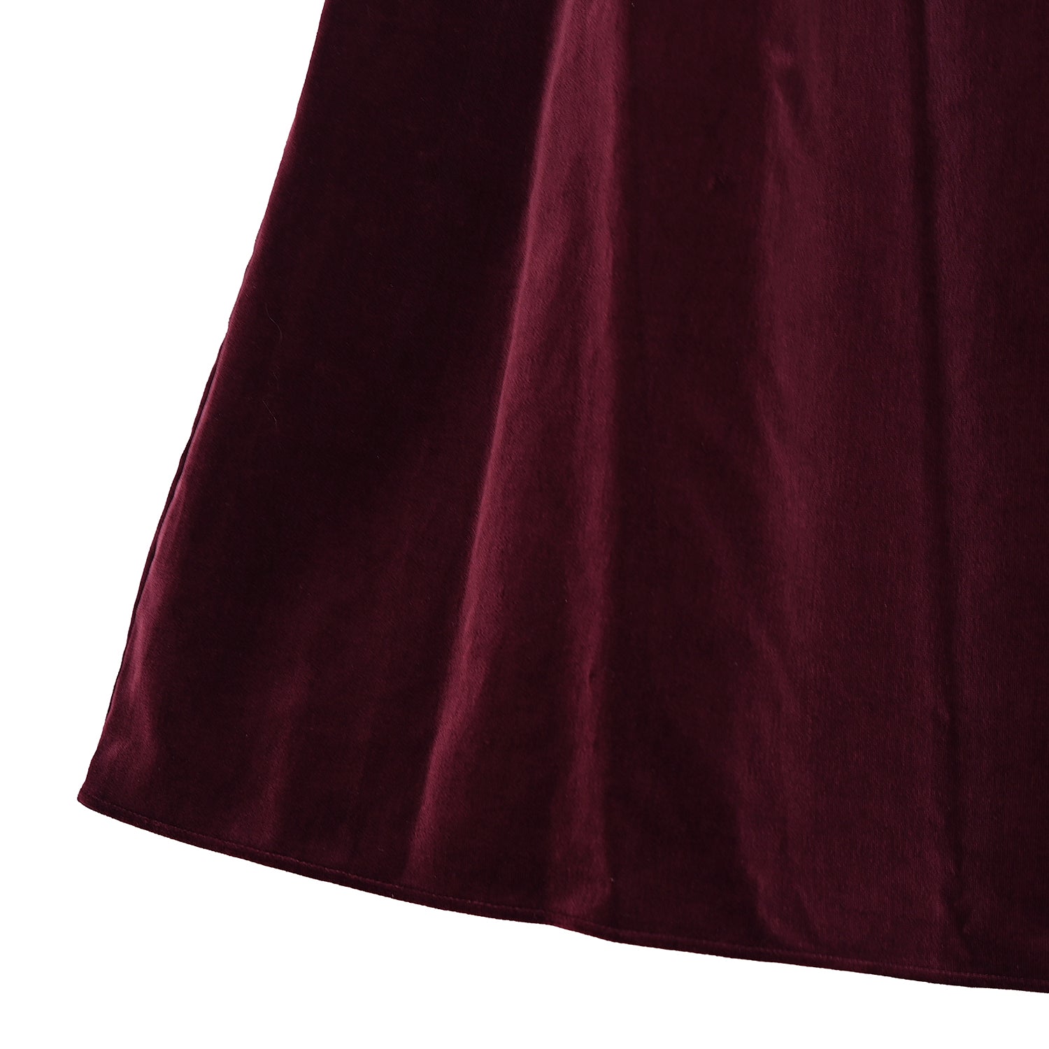 チュールジレ付き別珍ワンピース-Melody BasKet(メロディーバスケット