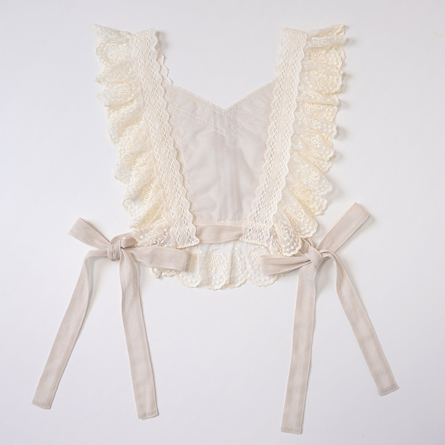 チュールジレ付き別珍ワンピース