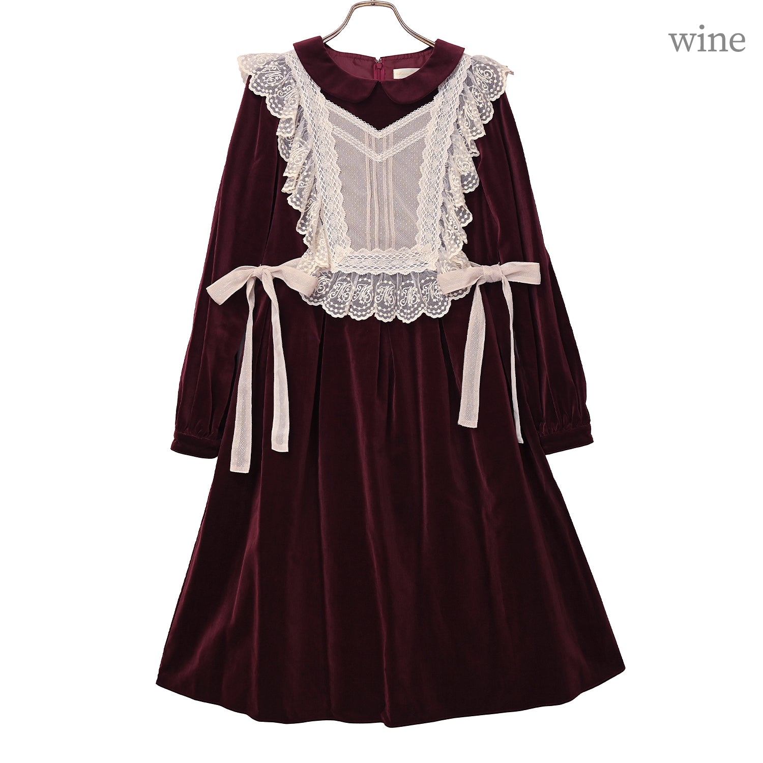 こ*い様 MelodyBasket 天鵞絨ワンピース ビロード 別珍 ノスタルジックドール別珍ワンピース-Melody BasKet(メロディー