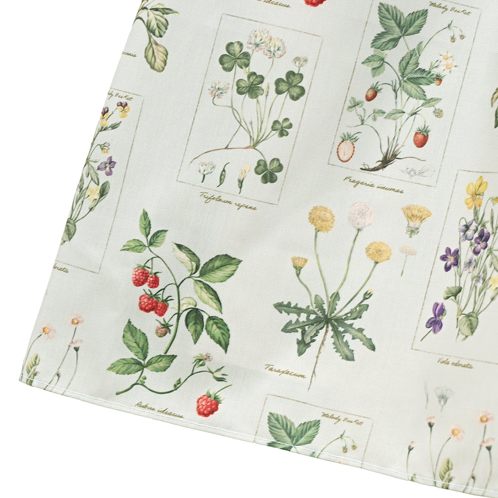 植物図鑑ボウタイ長袖ワンピース