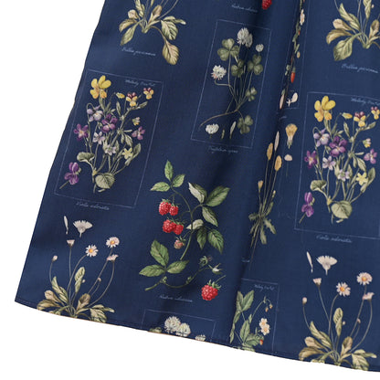 植物図鑑ボウタイ長袖ワンピース