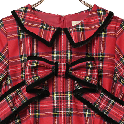 Ribbon tartan dress