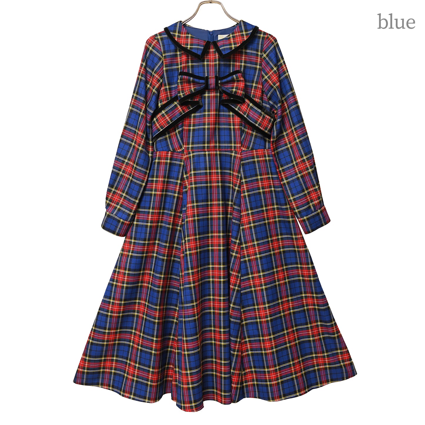 Ribbon tartan dress