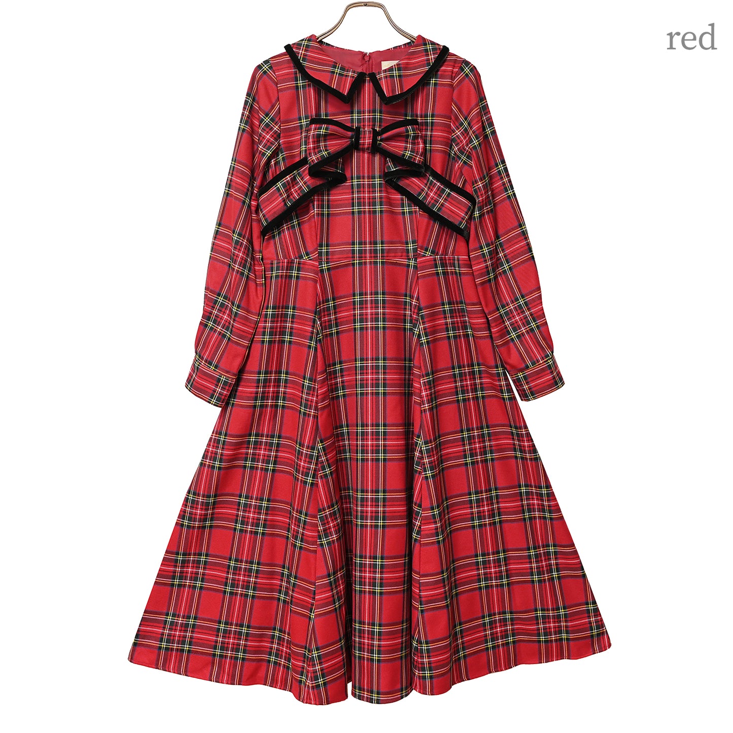 Ribbon tartan dress