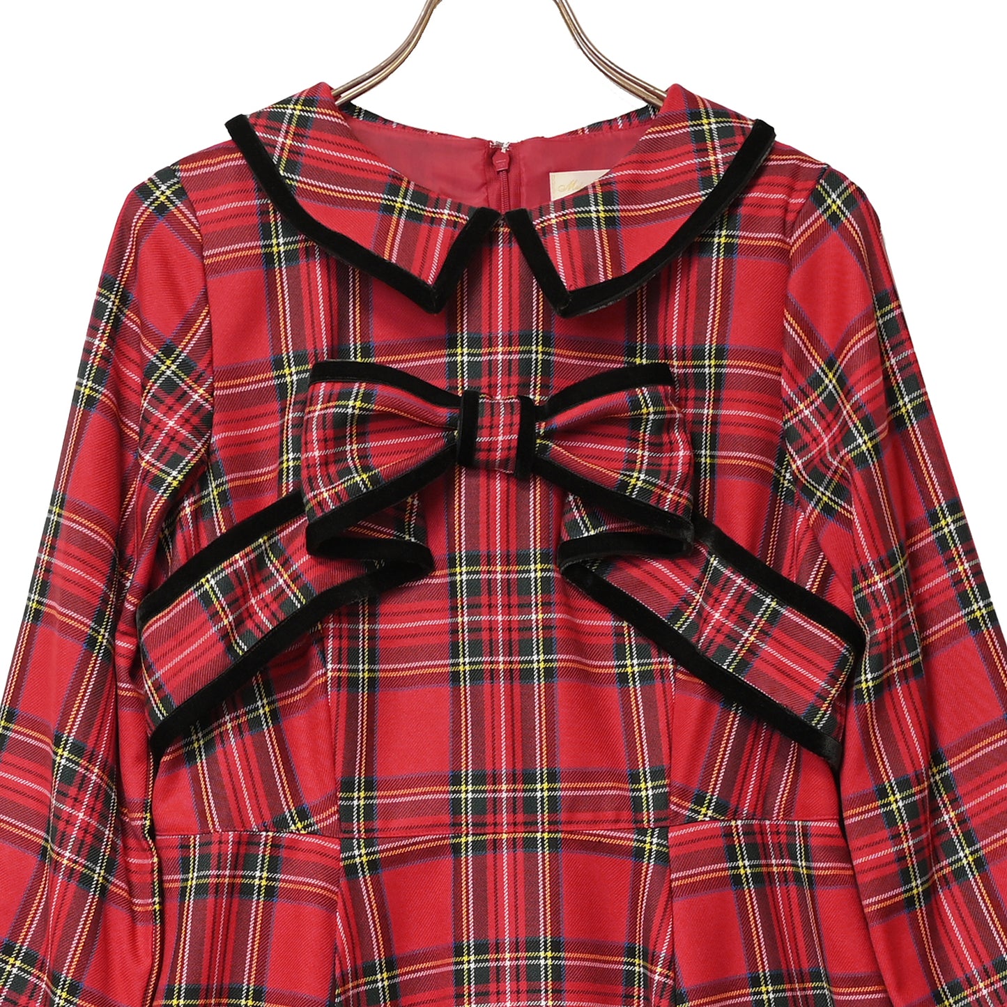 Ribbon tartan dress