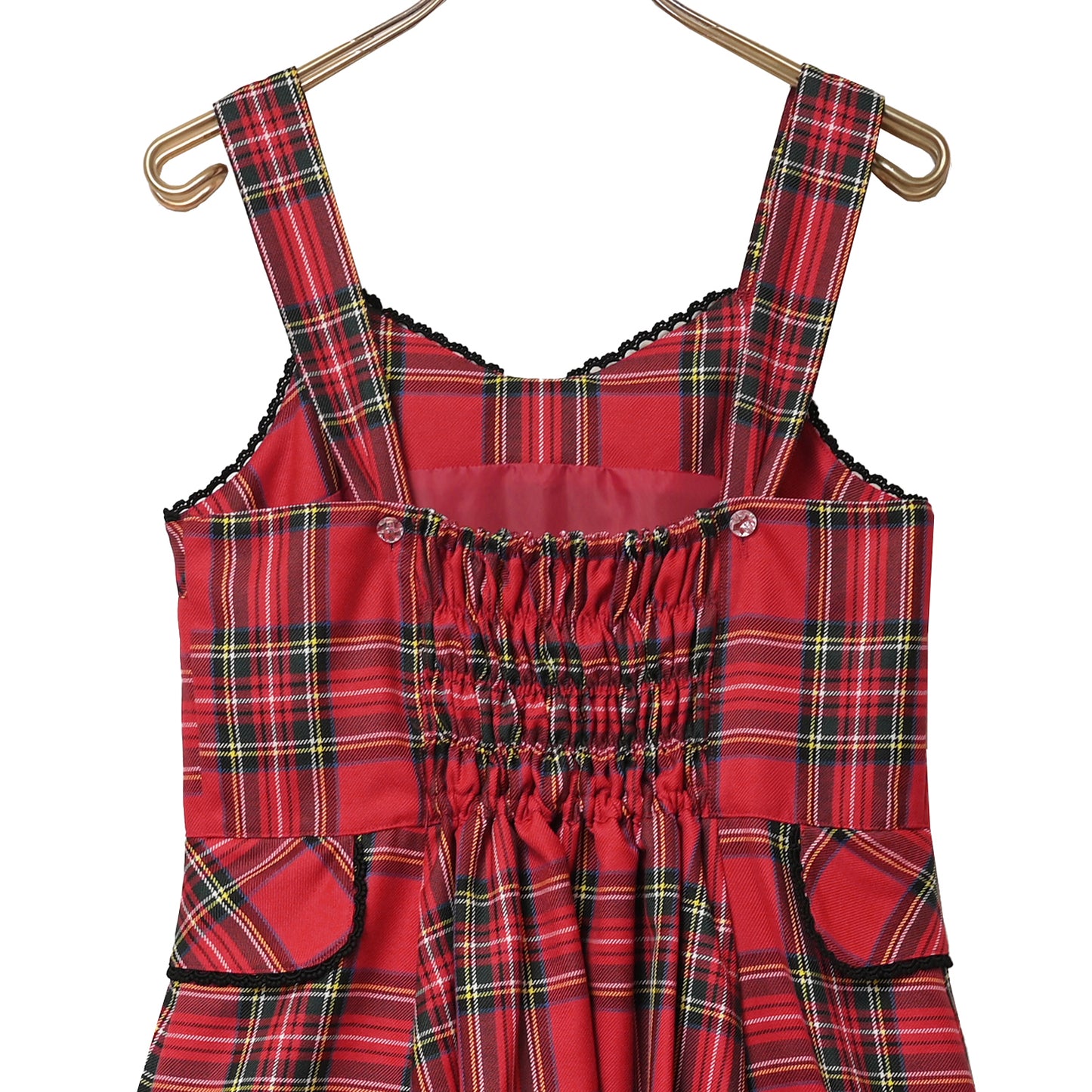 Ribbon tartan  jumper dress