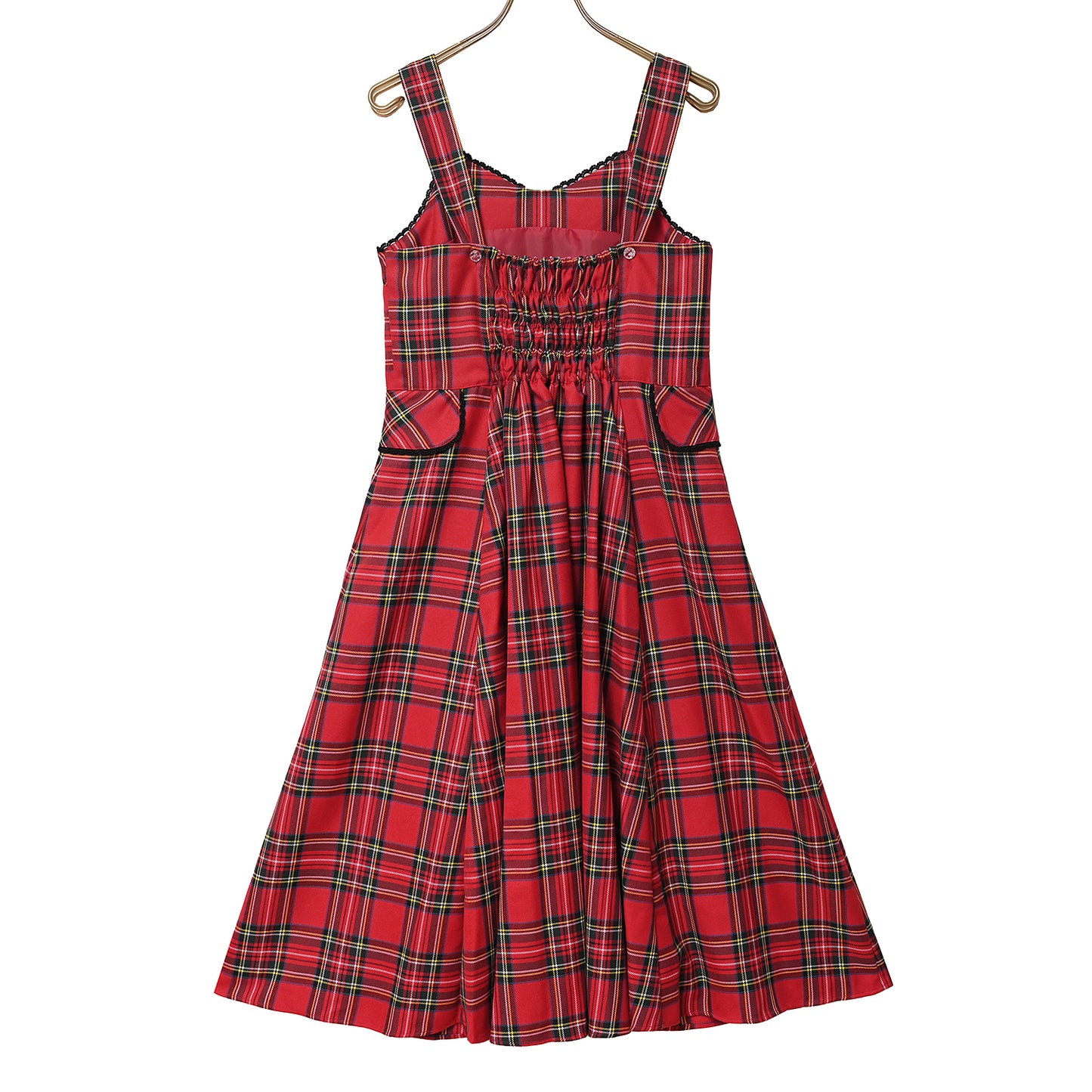 Ribbon tartan  jumper dress