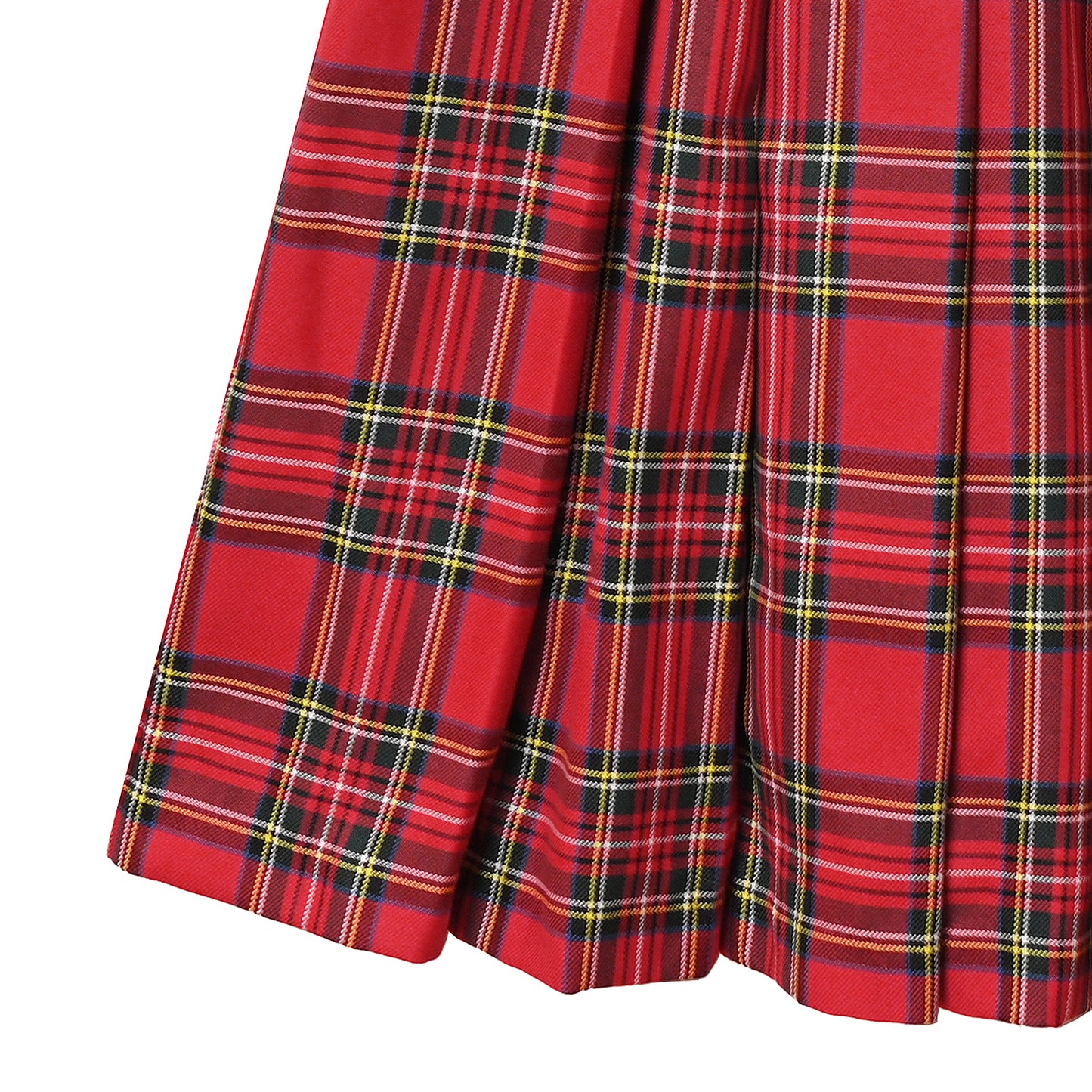Ribbon tartan pleats skirt