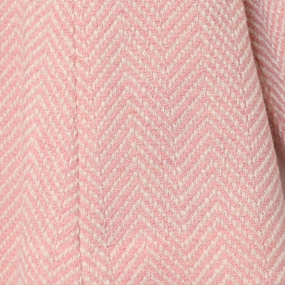 リボンパール ヘリンボーンショートコート