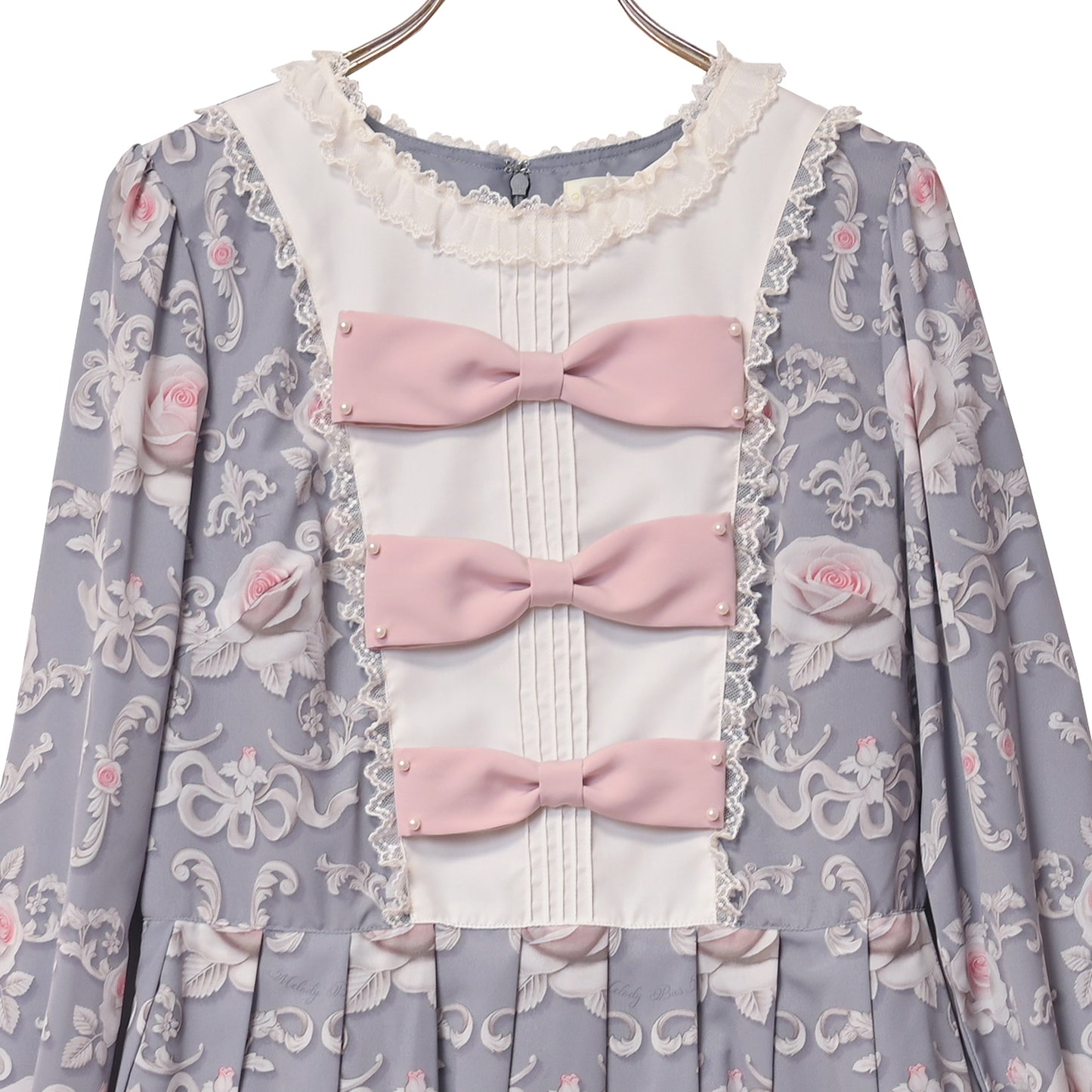 Rococo Rose triple ribbon dress