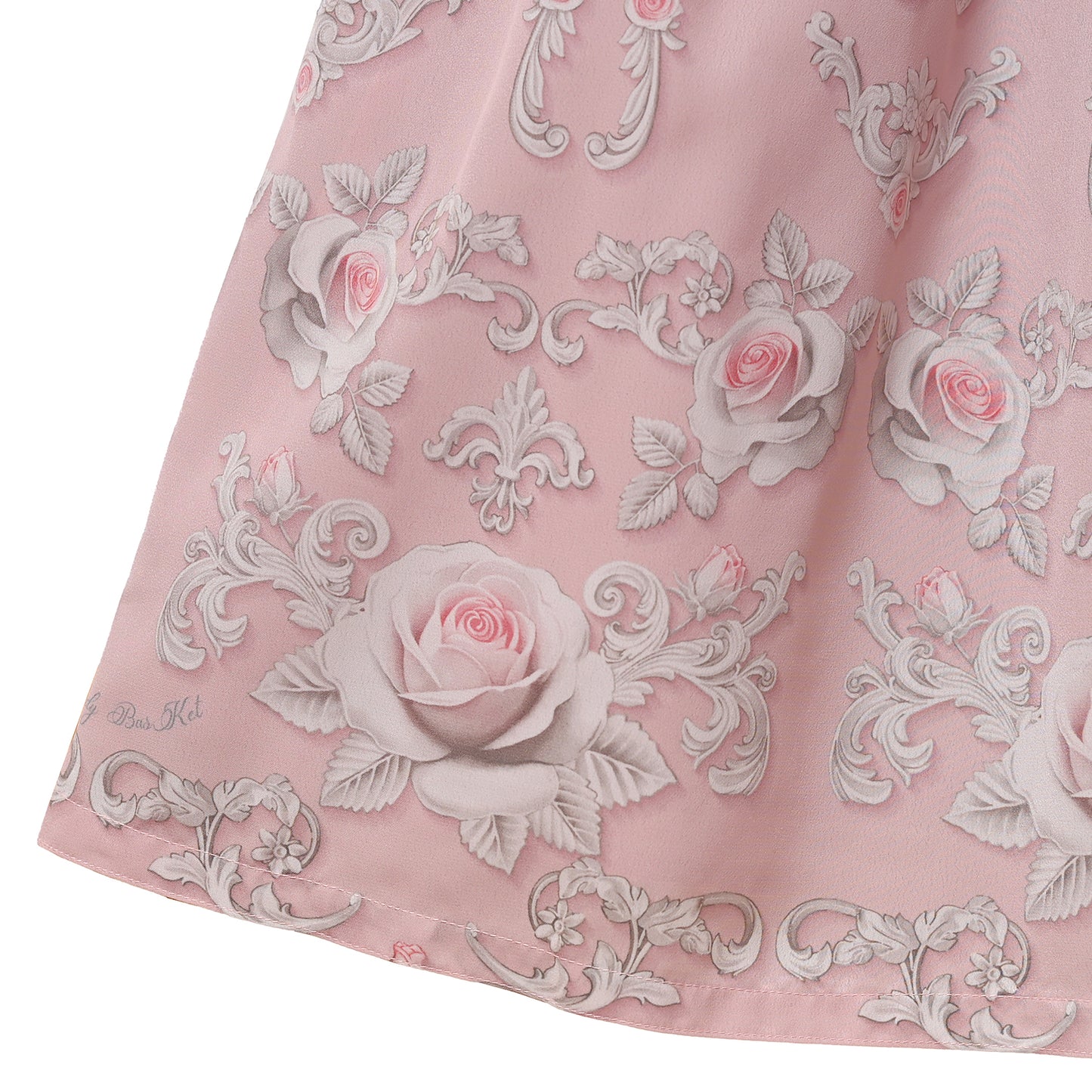 Rococo Rose triple ribbon dress