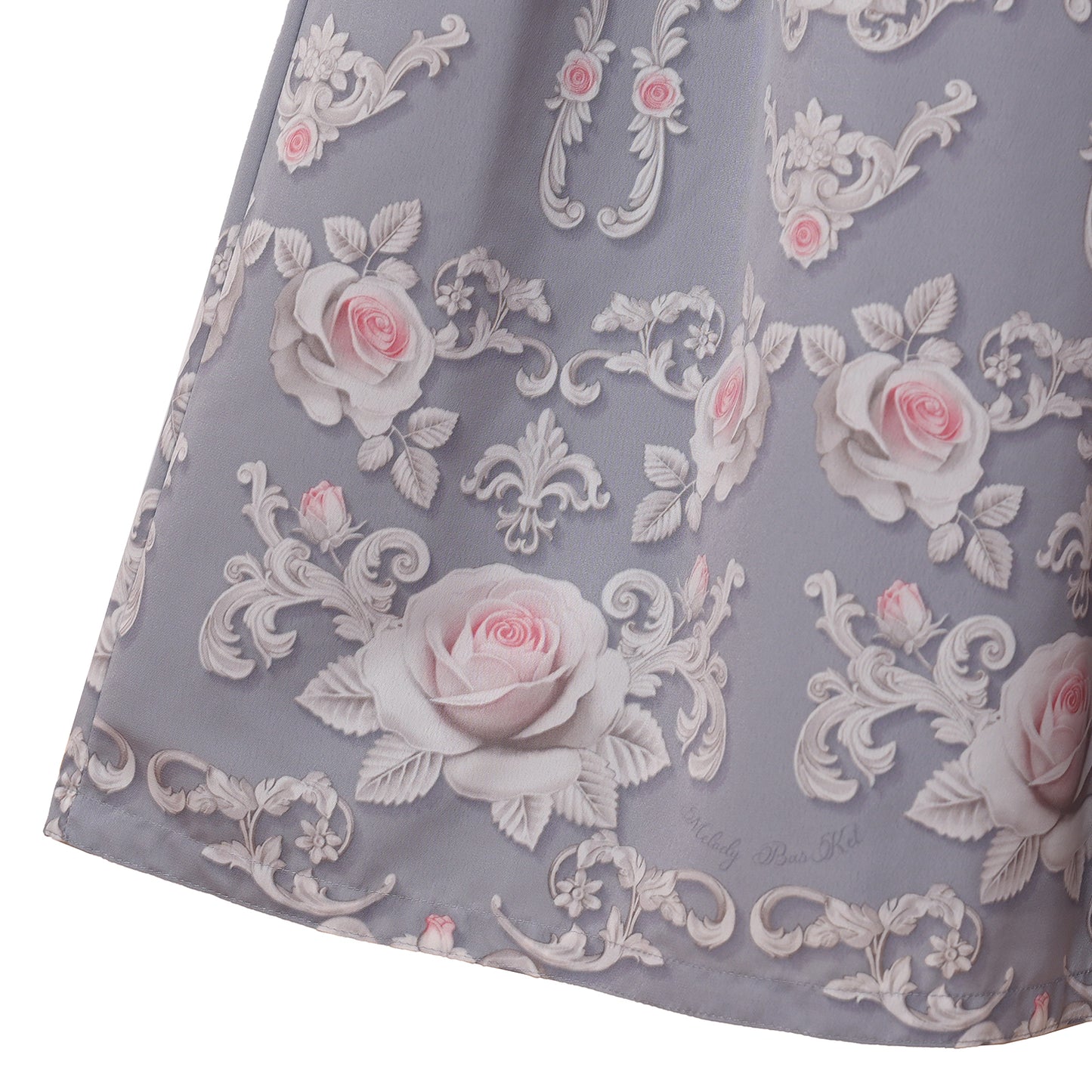 Rococo Rose triple ribbon dress