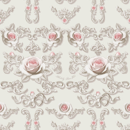 Rococo Rose triple ribbon dress