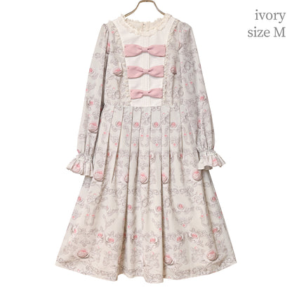 Rococo Rose triple ribbon dress