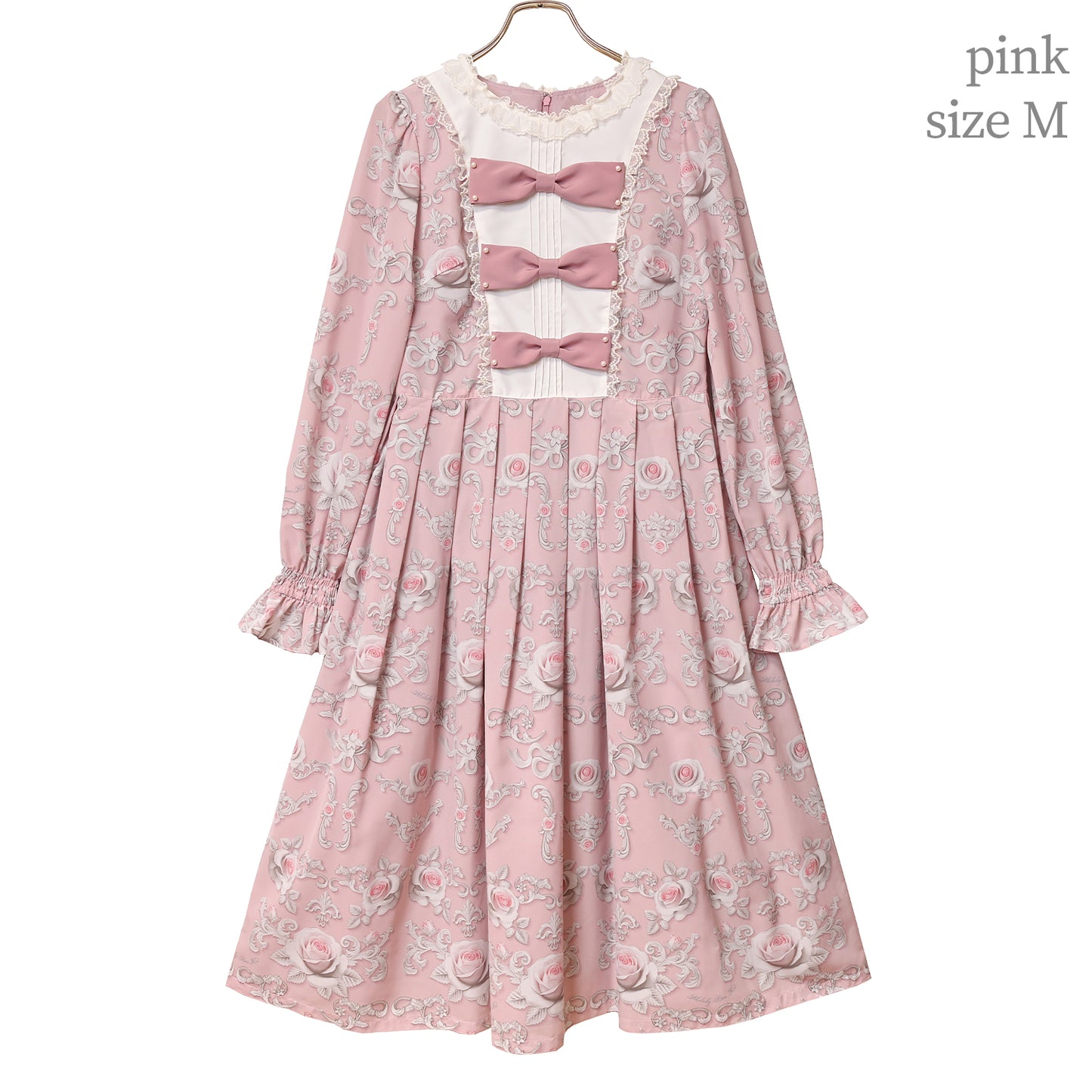 Rococo Rose triple ribbon dress
