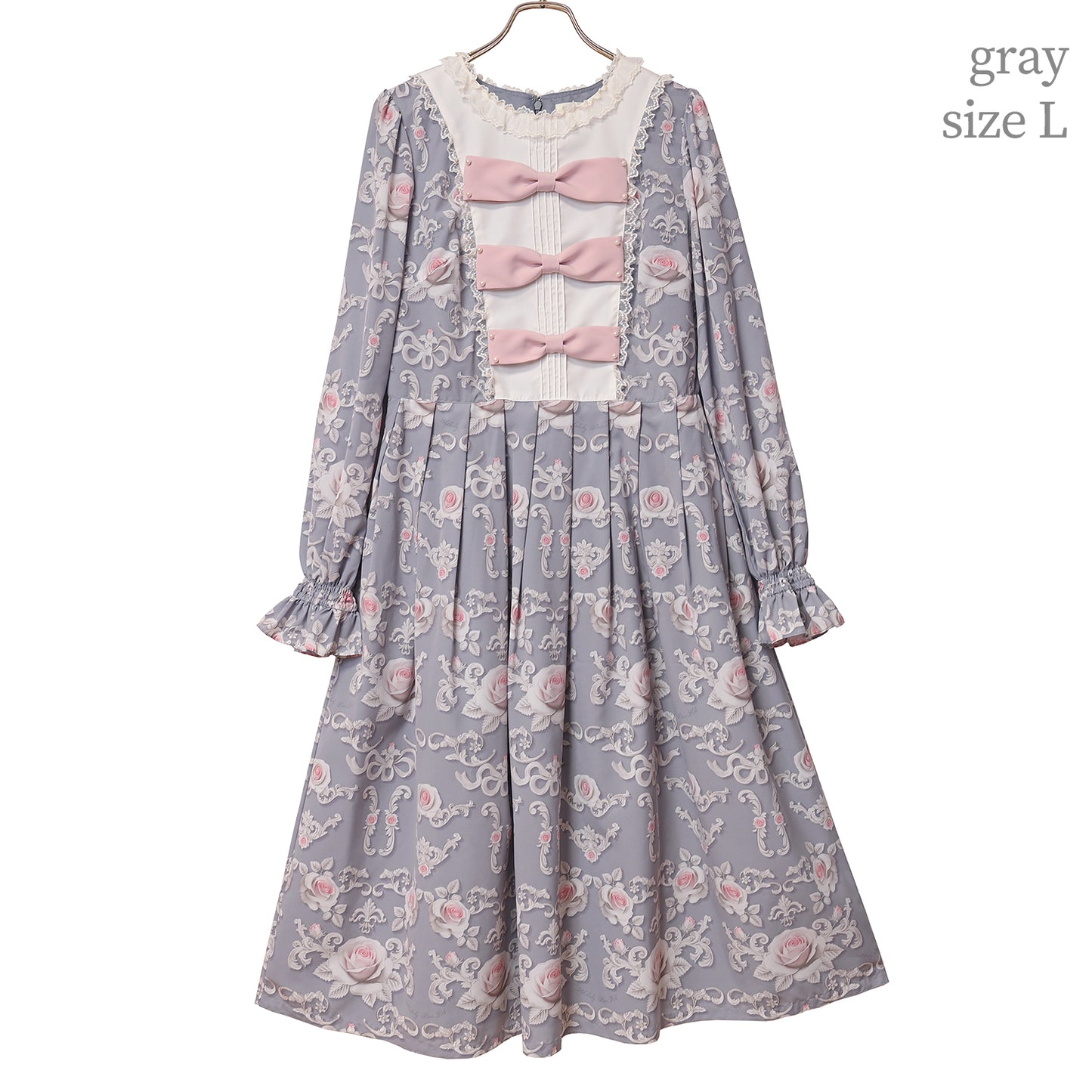 Rococo Rose triple ribbon dress