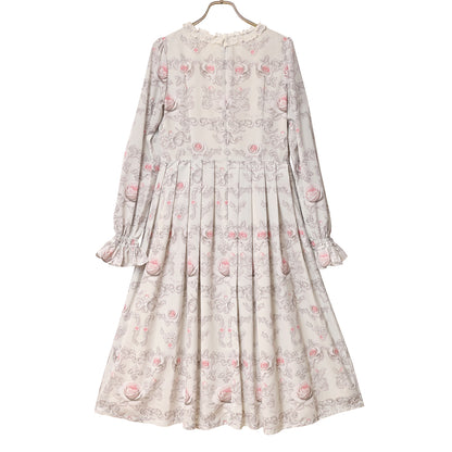 Rococo Rose triple ribbon dress