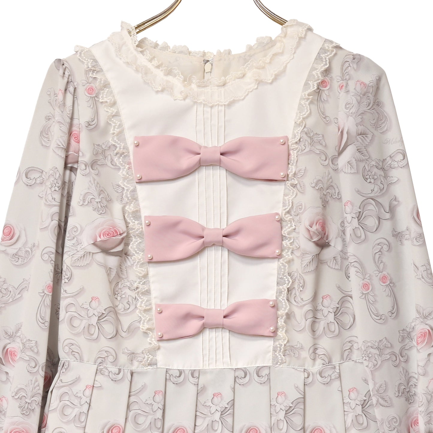 Rococo Rose triple ribbon dress