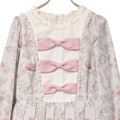Rococo Rose triple ribbon dress