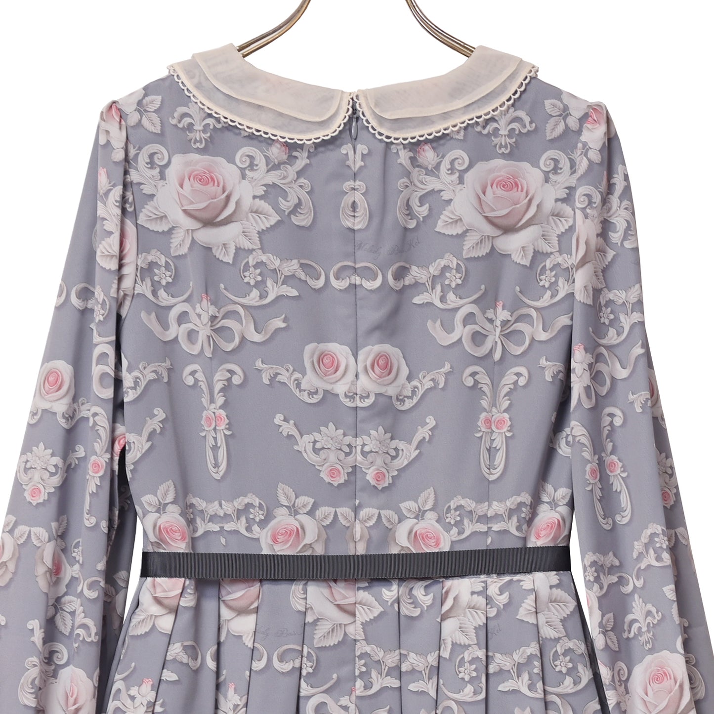 Rococo Rose pearl collar dress