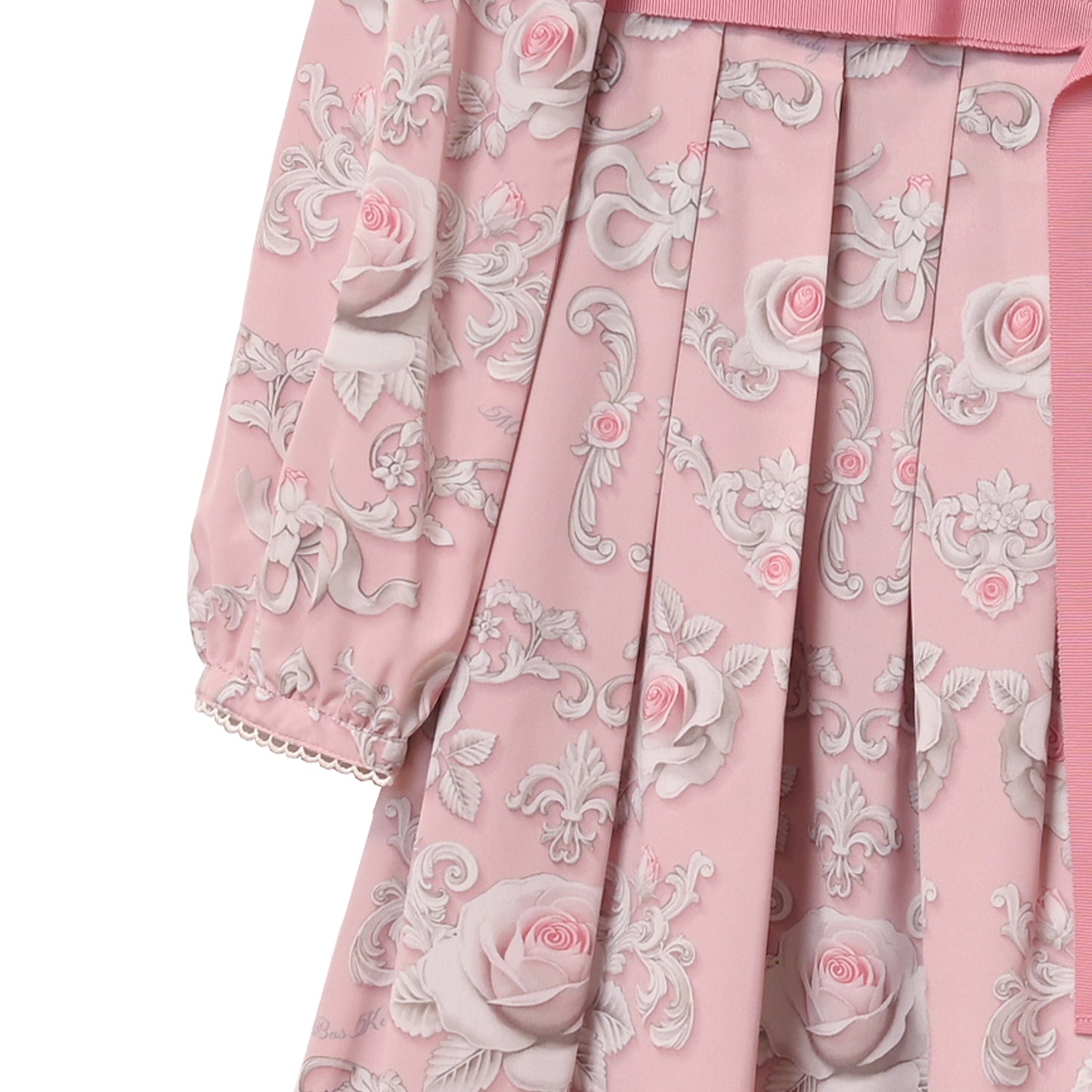 Rococo Rose pearl collar dress