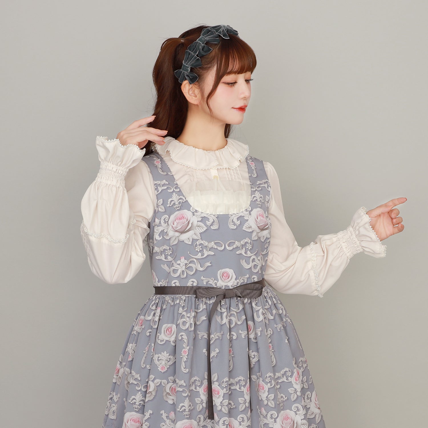 Rococo Roseジャンパースカート-Melody BasKet(メロディーバスケット