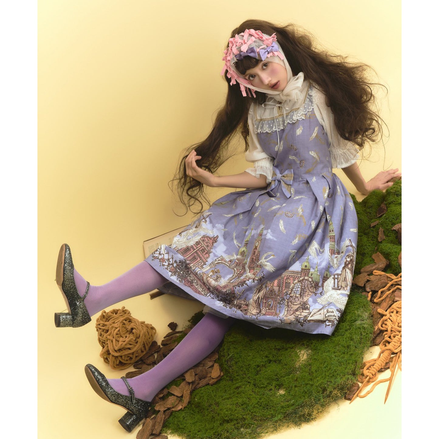 The Wild Swans square yoke dress