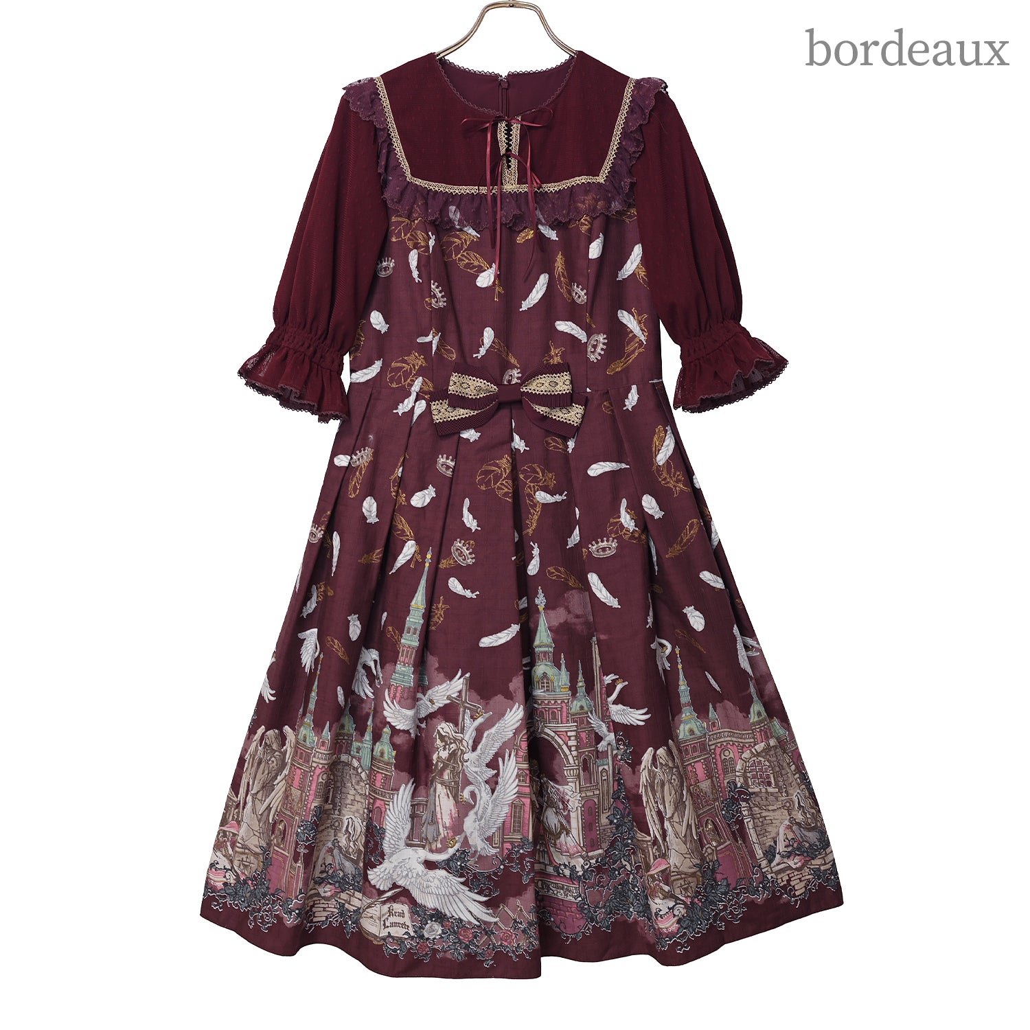 The Wild Swans square yoke dress-Melody BasKet – fraisier on-line