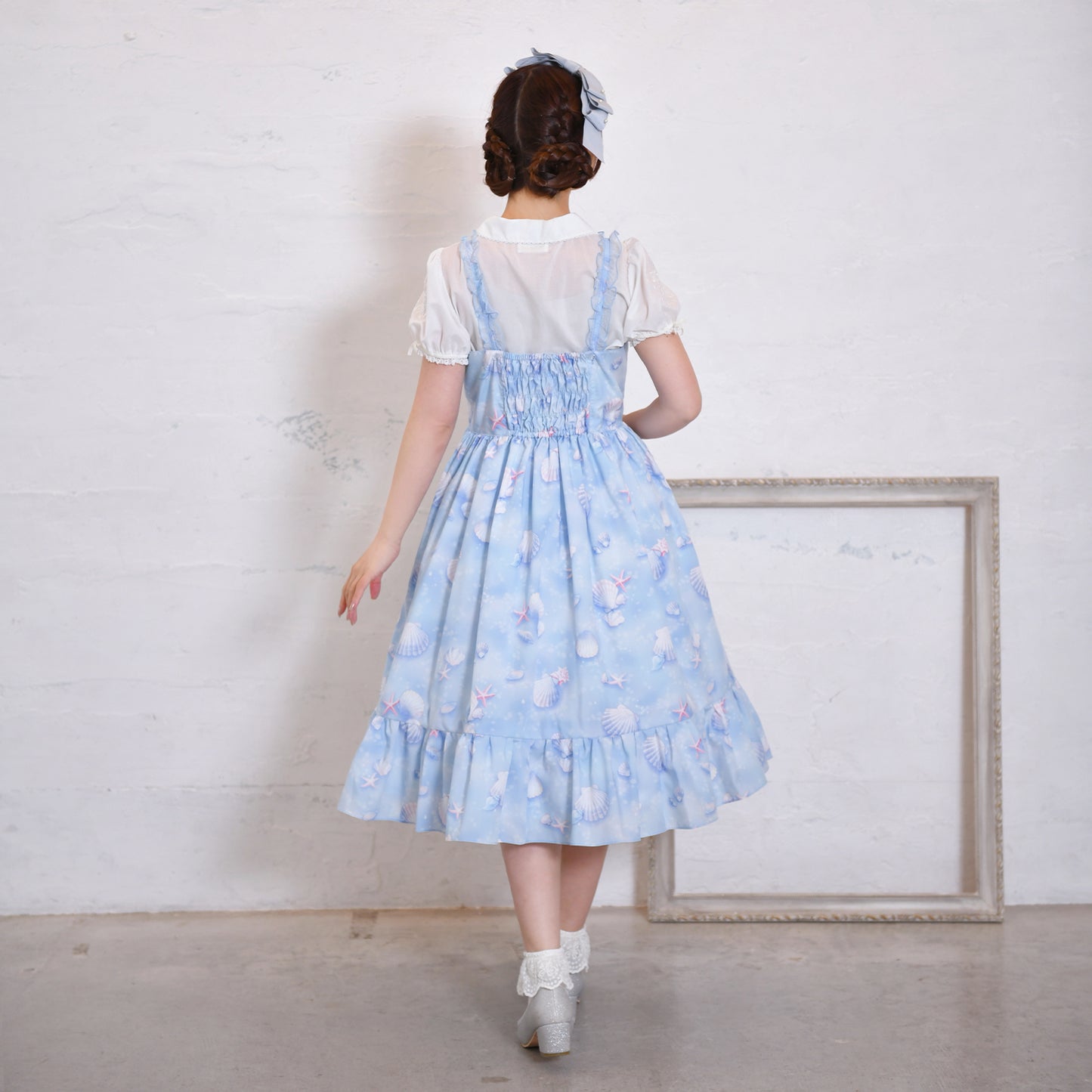 Seaside shell jumper dress
