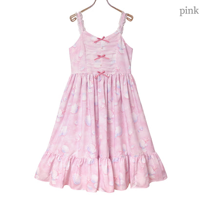 Seaside shell jumper dress