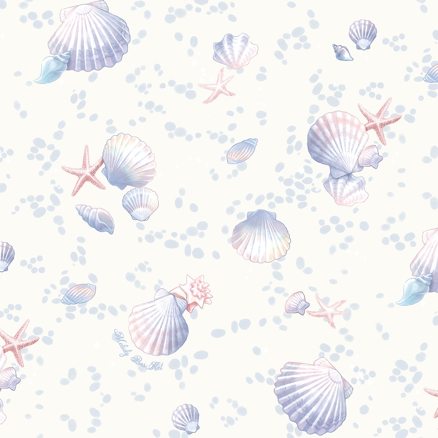 Seaside shell balloon sleeves dress