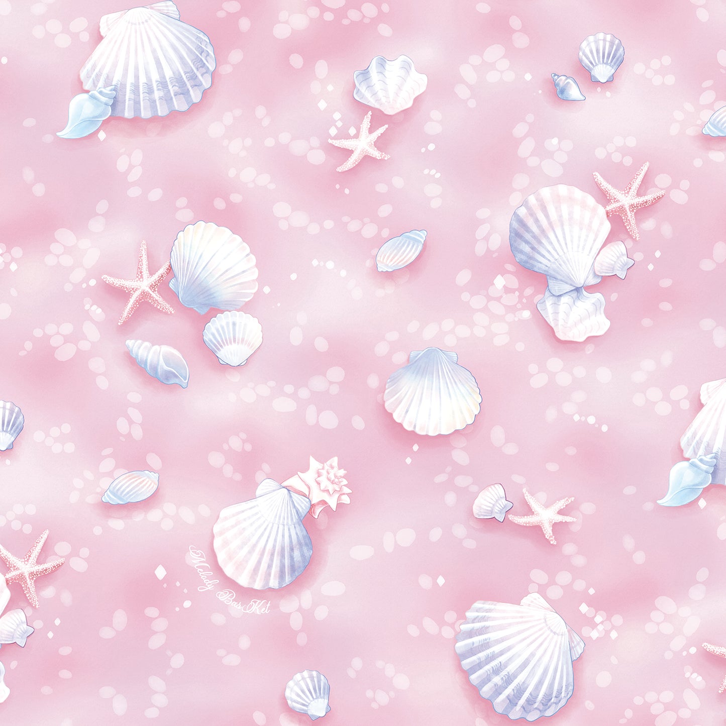 Seaside shell balloon sleeves dress