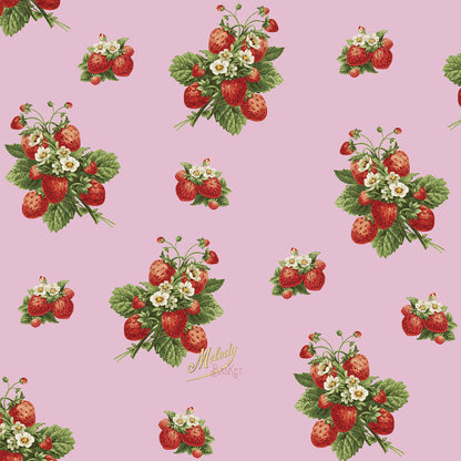 Strawberry time Vネックワンピース