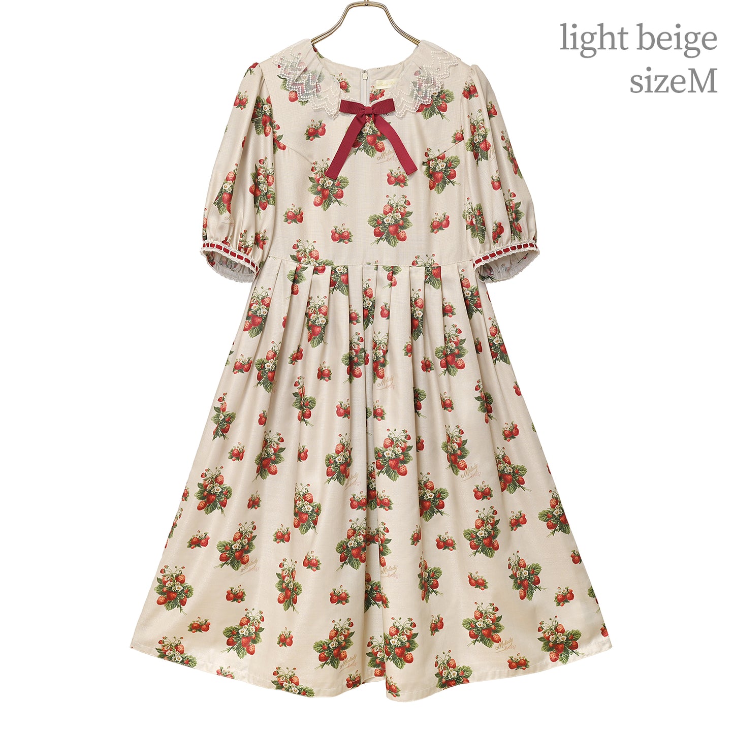 Strawberry time Vネックワンピース