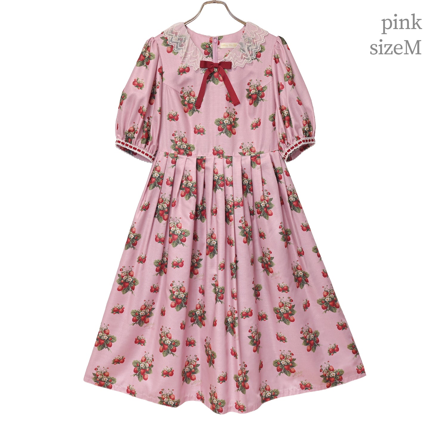 Strawberry time Vネックワンピース