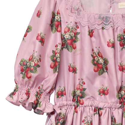 Strawberry timeスクエアネックワンピース